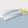 Baby Learning To Eat Bending Training Elbow Twisting Spoon Fork (Blue) - Image 2