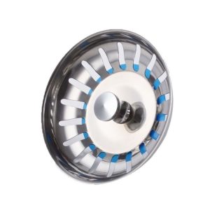 Stainless Steel 304 Washbasin Sink Filter Cover (Bright)