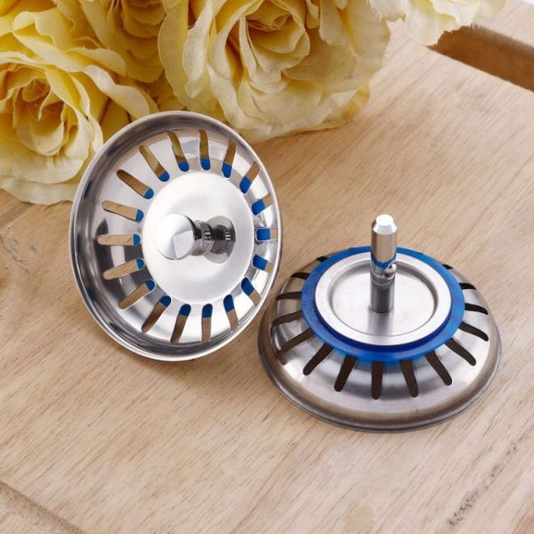 Stainless Steel 304 Washbasin Sink Filter Cover (Bright) - Image 2
