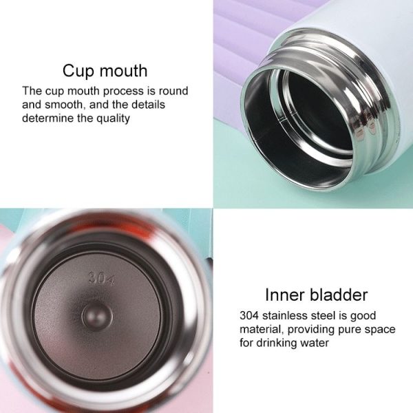 Smart Temperature Display 304 Stainless Steel Vacuum Flask Creative Business Cup For Male And Female Students, Style: High-quality (Black) - Image 4