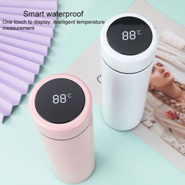 Smart Temperature Display 304 Stainless Steel Vacuum Flask Creative Business Cup For Male And Female Students, Style: High-quality (Black) - Image 6