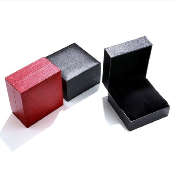 PU Leather Watch Box Custom-made High-end flip Watch Box Jewelry Gift Packaging (Black inner black plastic box) - Image 3