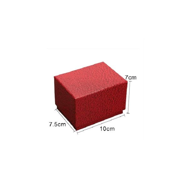 Litchi Texture Watch Box Jewelry Gift Box Earring Necklace Jewelry Watch Packaging Box, Color: Black - Image 4