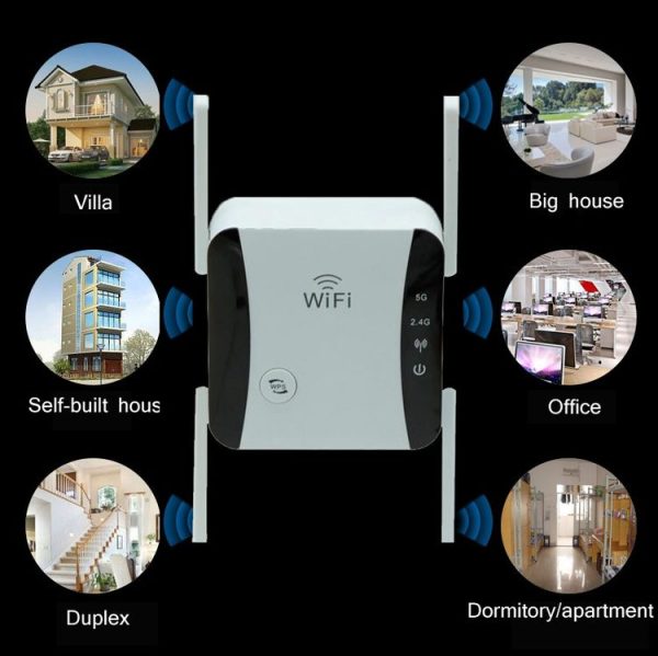KP1200 1200Mbps Dual Band 5G WIFI Amplifier Wireless Signal Repeater, Specification: EU Plug (White) - Image 3