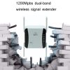 KP1200 1200Mbps Dual Band 5G WIFI Amplifier Wireless Signal Repeater, Specification: EU Plug (White) - Image 5