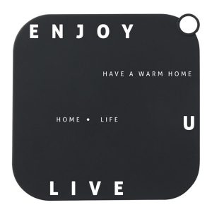 Sewer Deodorant Cover Sealing Plug Silicone Bathroom Toilet Floor Drain Deodorant (Black English Word)