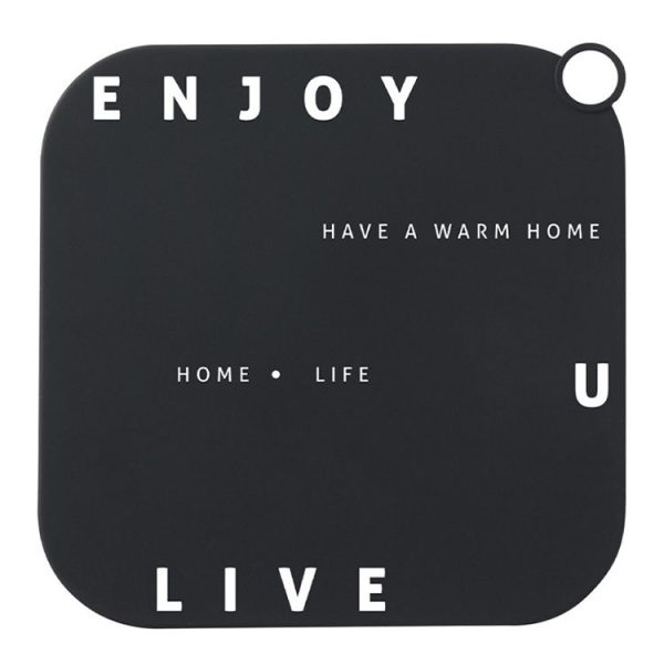 Sewer Deodorant Cover Sealing Plug Silicone Bathroom Toilet Floor Drain Deodorant (Black English Word)