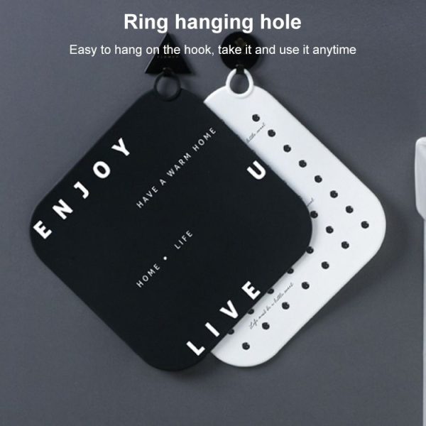Sewer Deodorant Cover Sealing Plug Silicone Bathroom Toilet Floor Drain Deodorant (Black English Word) - Image 6