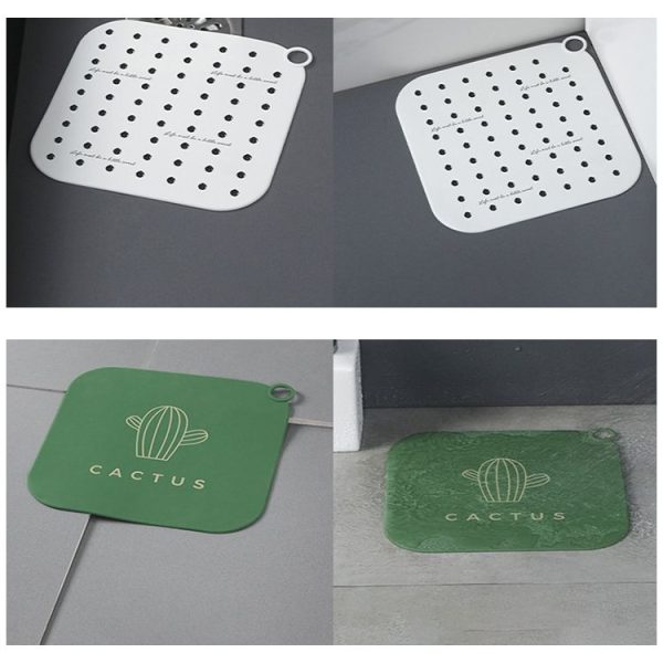 Sewer Deodorant Cover Sealing Plug Silicone Bathroom Toilet Floor Drain Deodorant (Black English Word) - Image 7