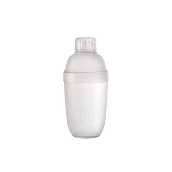 Shaker Cup PC Oz Cup Shaker With Scale Shaker Shaker Milk Teapot Juice Jug, Size: 530ml, Style: Ordinary Transparent