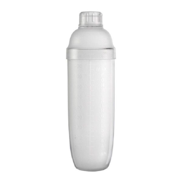 Shaker Cup PC Oz Cup Shaker With Scale Shaker Shaker Milk Teapot Juice Jug, Size: 1000ml, Style: Ordinary Transparent