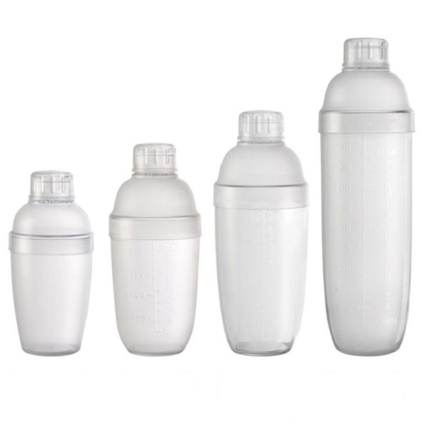 Shaker Cup PC Oz Cup Shaker With Scale Shaker Shaker Milk Teapot Juice Jug, Size: 1000ml, Style: Ordinary Transparent - Image 2