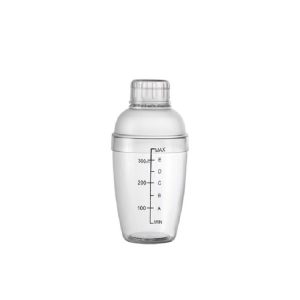 Shaker Cup PC Oz Cup Shaker With Scale Shaker Shaker Milk Teapot Juice Jug, Size: 350ml, Style: Black Double Scale