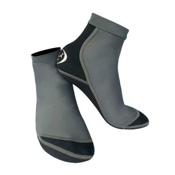 DIVE & SAIL 1.5mm Neoprene + Nylon Snorkeling Socks Diving Socks Anti-slip Anti-scratch Beach Socks, Size: S (33-35) (Men Gray) - Image 3