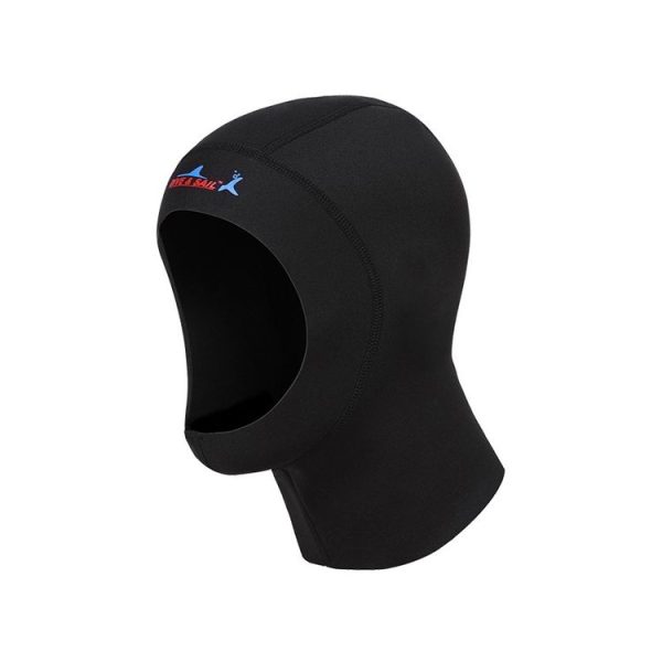 DIVE & SAIL DH-002 1mm Men and Women Swimming Caps Sunscreen Diving Cap Surfing Diving Headgear, Size: XL (Black) - Image 2