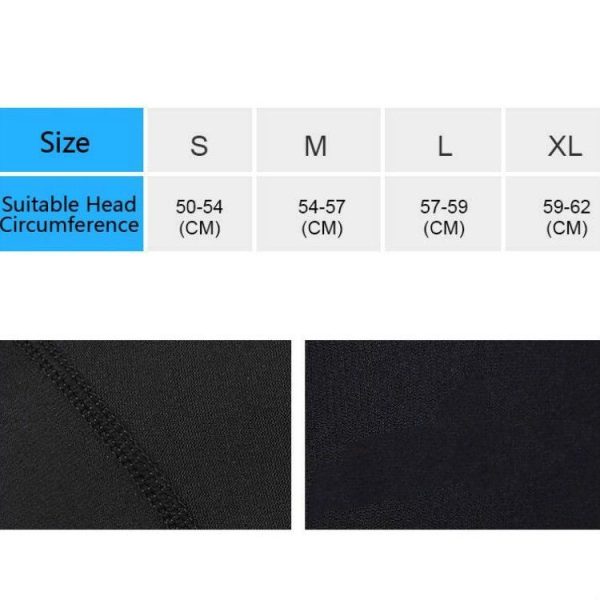 DIVE & SAIL DH-002 1mm Men and Women Swimming Caps Sunscreen Diving Cap Surfing Diving Headgear, Size: XL (Black) - Image 6