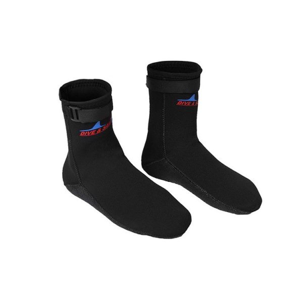 DIVE & SAIL DS-002 3mm Diving Socks Beach Surfing Snorkeling Socks Keep Warm Swimming Socks, Size: L (42-44) (Black) - Image 2