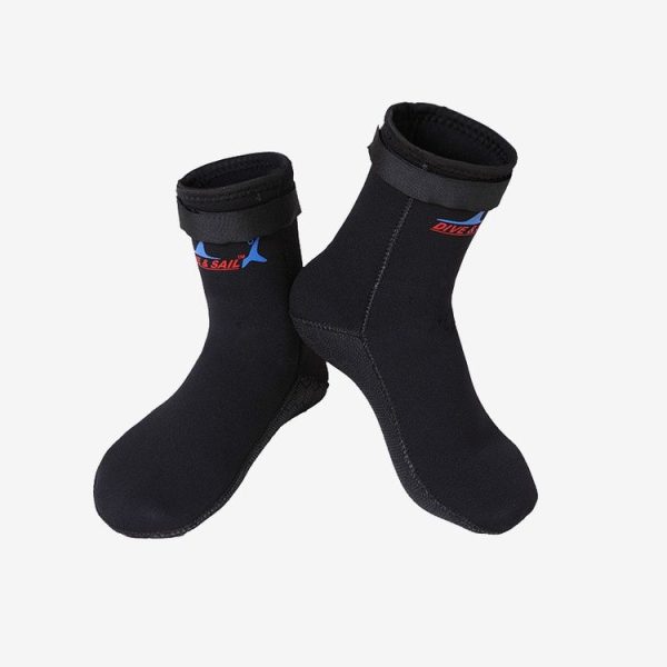 DIVE & SAIL DS-002 3mm Diving Socks Beach Surfing Snorkeling Socks Keep Warm Swimming Socks, Size: L (42-44) (Black) - Image 4