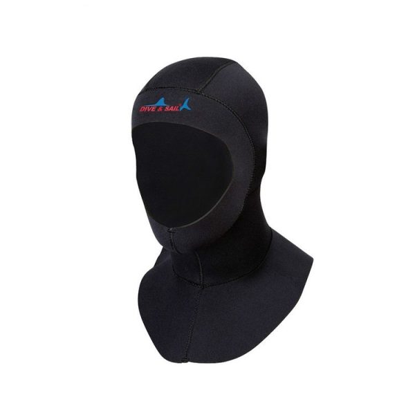 DIVE & SAIL DH-006 3mm Shoulder Warm Diving Cap Surfing Snorkeling Sunscreen Waterproof Diving Headgear, Size: M (Black) - Image 3