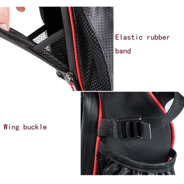 WHEEL UP Bicycle Bag Mountain Bike Tail Bag Back Seat Bag Water Bottle Bag Hanging Bag Riding Bag Folding Bicycle Accessories (Black And Gray) - Image 6
