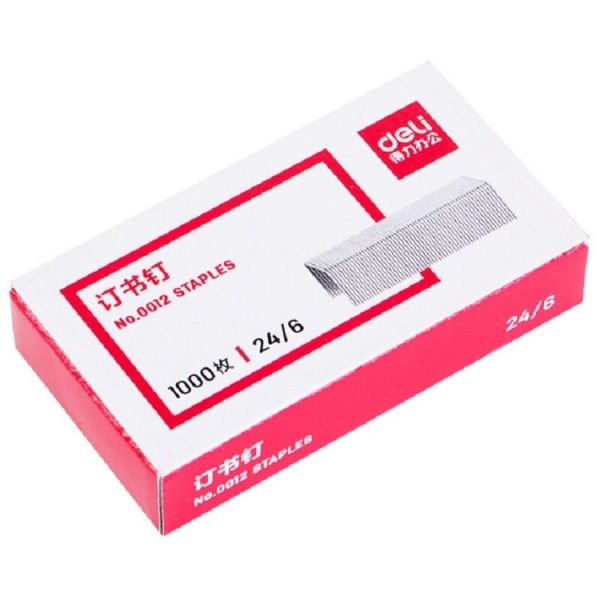 1000pcs / Pack Deli 0012 Universal No. 12 Stapler 24 / 6 Staples Stapler Regular Staples - Image 6