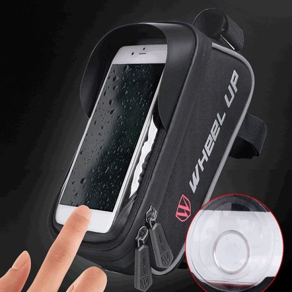 WHEEL UP Fingerprint Unlocking Bicycle Bag Front Beam Bag Riding Charter Front Bag Top Tube Bag Mountain Bike Equipment Accessories - Image 3