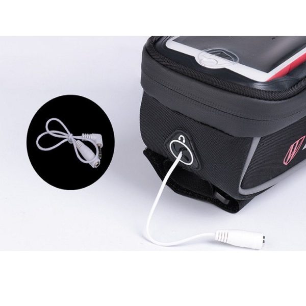WHEEL UP Fingerprint Unlocking Bicycle Bag Front Beam Bag Riding Charter Front Bag Top Tube Bag Mountain Bike Equipment Accessories - Image 5