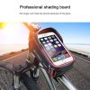 WHEEL UP Anti-splashing Bicycle Bag Front Beam Bag Riding Charter Front Bag Upper Tube Bag Mountain Bike Equipment Accessories (Black And Red) - Image 7