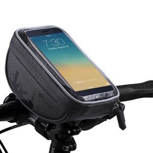 WHEEL UP Anti-splashing Touch Screen Bicycle Mobile Phone Bag Mountain Bike Front Beam Bag Riding Handlebar Bag, Style: 010 Chinese Elements