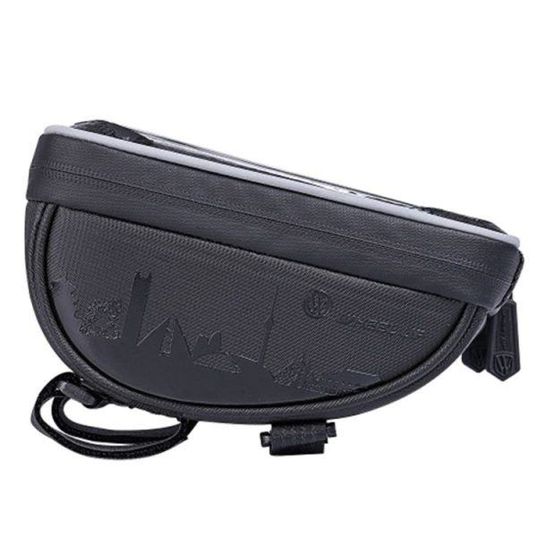 WHEEL UP Anti-splashing Touch Screen Bicycle Mobile Phone Bag Mountain Bike Front Beam Bag Riding Handlebar Bag, Style: 010 Chinese Elements - Image 2