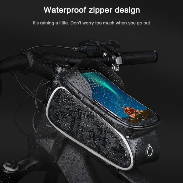 WHEEL UP Anti-splashing Chinese Element Bicycle Bag Chartered Front Bag Front Beam Bag Upper Tube Bag Riding Equipment - Image 10