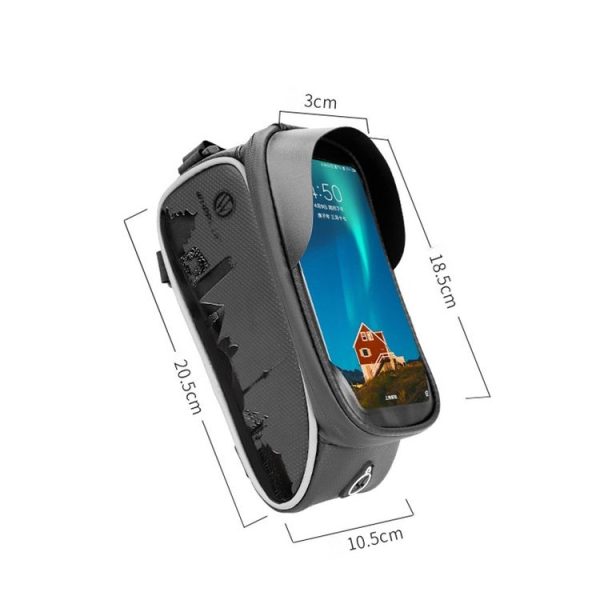 WHEEL UP Anti-splashing Chinese Element Bicycle Bag Chartered Front Bag Front Beam Bag Upper Tube Bag Riding Equipment - Image 3