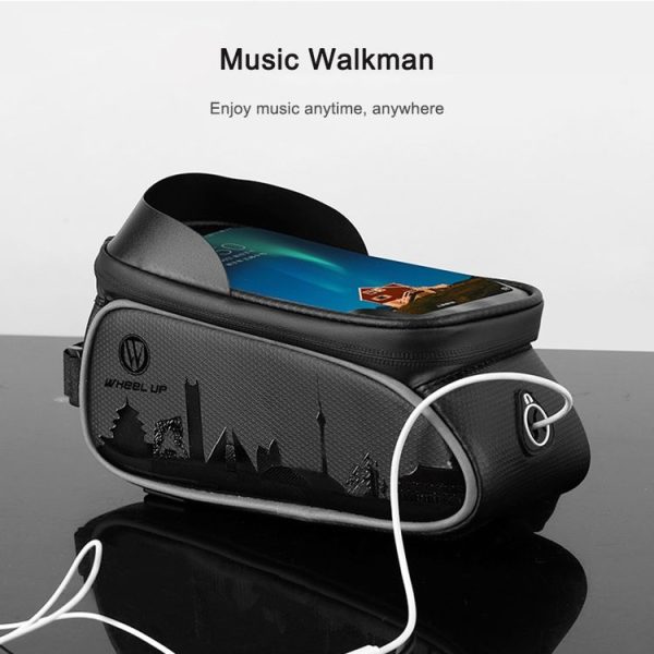 WHEEL UP Anti-splashing Chinese Element Bicycle Bag Chartered Front Bag Front Beam Bag Upper Tube Bag Riding Equipment - Image 8