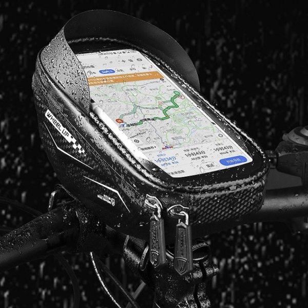 WHEEL UP Hard Shell Waterproof Bicycle Bag Handlebar Bag Touch Screen Mobile Phone Bag Mountain Bike Riding Bag - Image 7