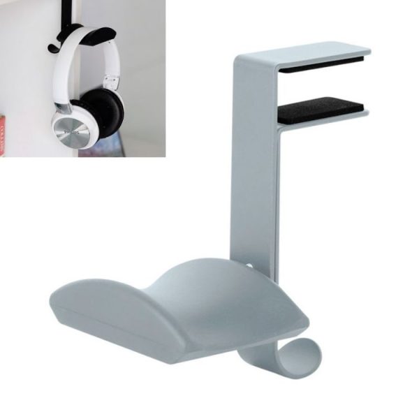 Headphones Racks Desktop Hooks Bookshelves Headset Racks (Upgrade B Gray)