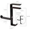 Headphones Racks Desktop Hooks Bookshelves Headset Racks (Upgrade B Gray) - Image 3