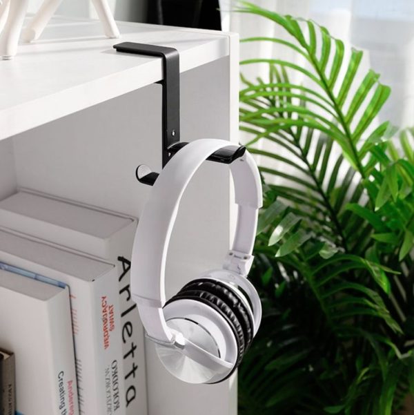 Headphones Racks Desktop Hooks Bookshelves Headset Racks (Upgrade B Gray) - Image 5