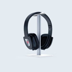 Headphone Holder Internet Cafe Headset Display Stand (White)