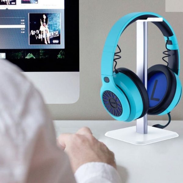 Headphone Holder Internet Cafe Headset Display Stand (White) - Image 8