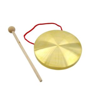 Thicken Causeway Hand Gong Percussion Musical Instrument, Size: 10 cm