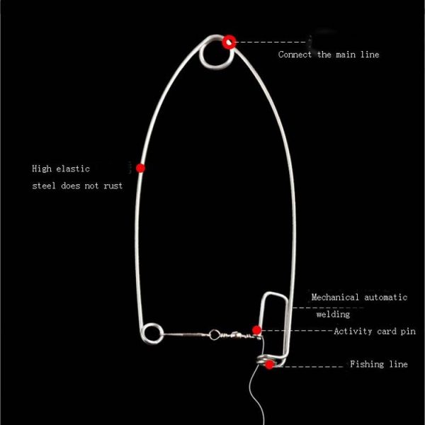10 PCS Automatic Fishing Device Fishing Hook Lazy Hook Fishing Device - Image 3