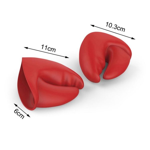One Pair Lobster Tongs Heat Insulation Gloves Kitchen High Temperature Resistant Silicone Anti-scald Hand Clips - Image 2