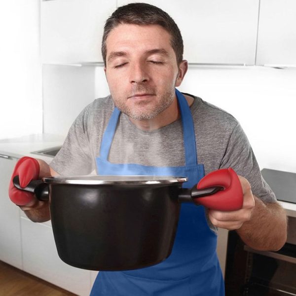 One Pair Lobster Tongs Heat Insulation Gloves Kitchen High Temperature Resistant Silicone Anti-scald Hand Clips - Image 5