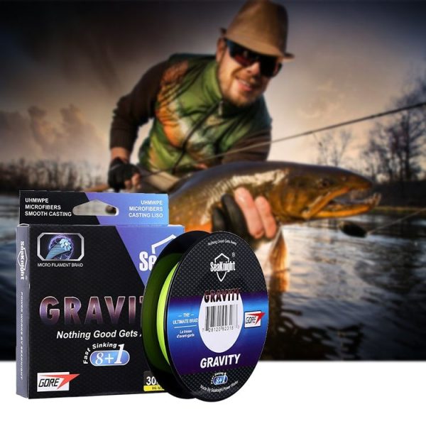 Seaknight GRAVITY 300M Fishing Line Strength Submerged Line Anti-bite and Wear-resistant Braided Line, Line number: 8.0, Color: Yellow - Image 7