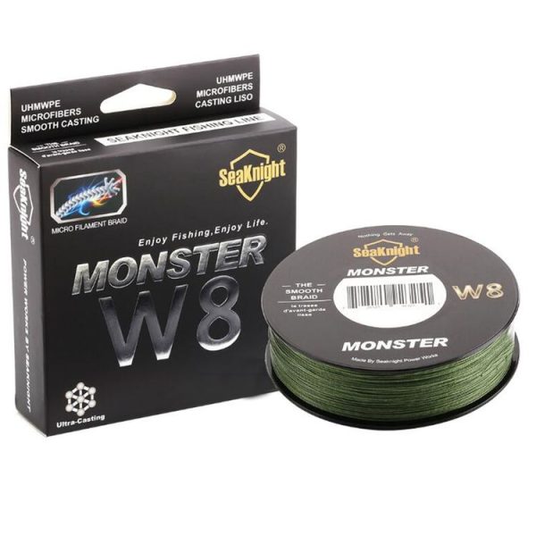 Seaknight 8 Series 500 Meters Strong Horse Fishing Line PE Main Line Fshing Line, Line number: 0.8, Color: Dark Green