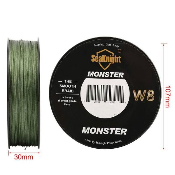 Seaknight 8 Series 500 Meters Strong Horse Fishing Line PE Main Line Fshing Line, Line number: 1.0, Color: Bright Green - Image 6