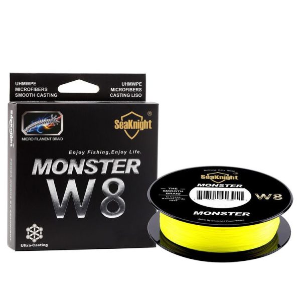 Seaknight 8 Series 500 Meters Strong Horse Fishing Line PE Main Line Fshing Line, Line number: 1.0, Color: Bright Yellow