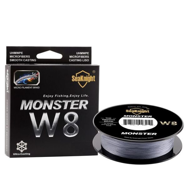 Seaknight 8 Series 500 Meters Strong Horse Fishing Line PE Main Line Fshing Line, Line number: 8.0, Color: Bright Gray