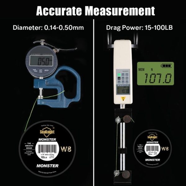 Seaknight 8 Series 500 Meters Strong Horse Fishing Line PE Main Line Fshing Line, Line number: 6.0, Color: Black - Image 3