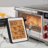 CH-212 Dual Probe Color Screen Smart Alarm Grill Kitchen Thermometer, Color: Orange Backlight - Image 2